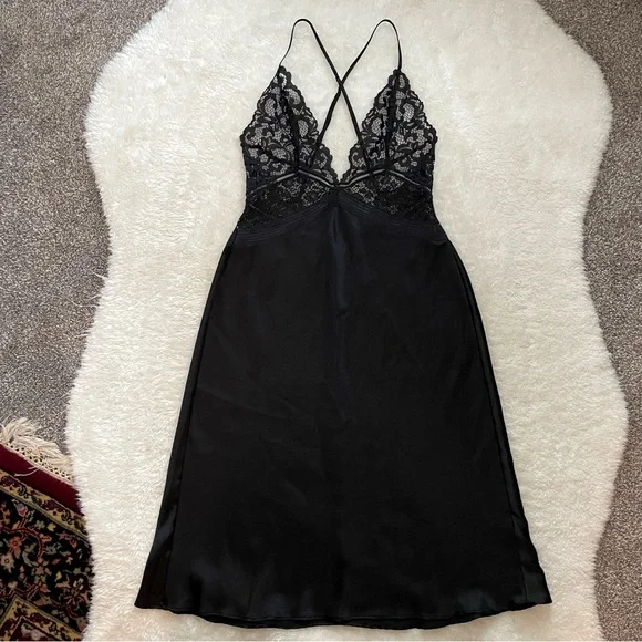 Victoria's Secret | Dresses | Victorias Secret Black Sheer Lace Top Slip Dress | Poshmark Victoria's Secret | Dresses | Victorias Secret Black Sheer Lace Top Slip Dress | Poshmark